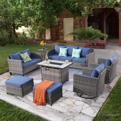 7- Person Outdoor Seating Group With Cushions | Wayfair North America