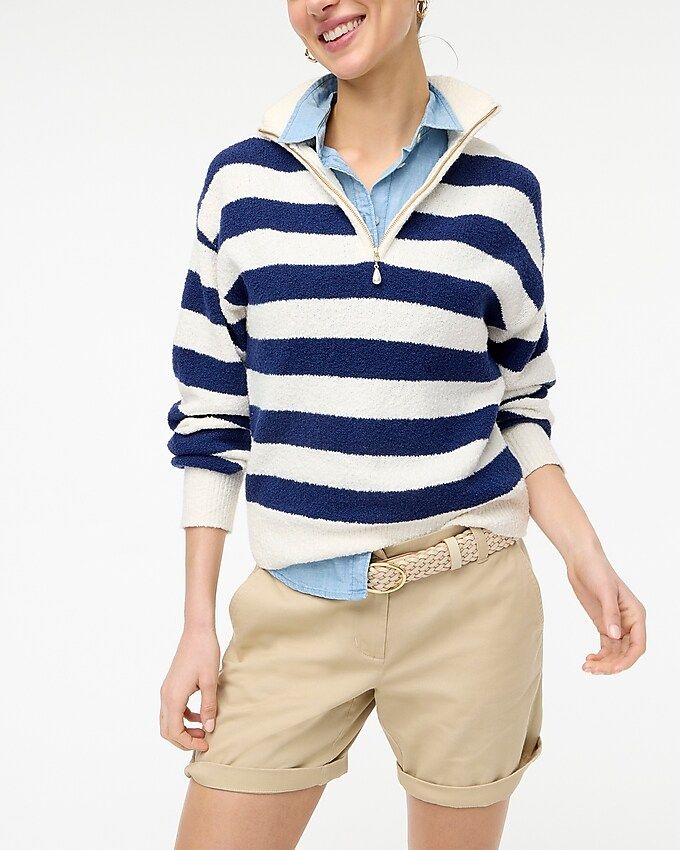 Striped half-zip pullover | J.Crew Factory