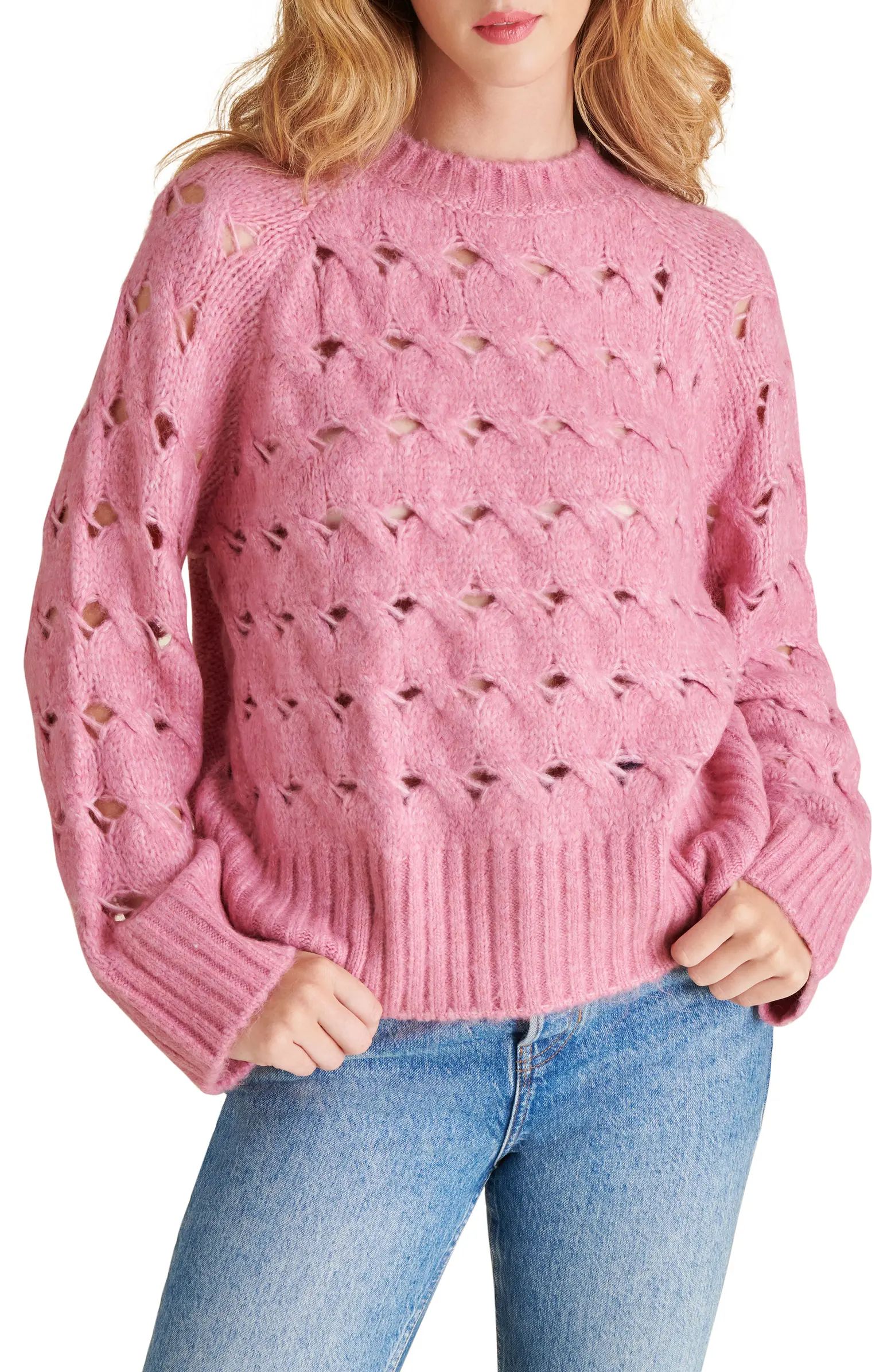 Steve Madden Sonora Open Stitch Sweater | Nordstrom | Nordstrom