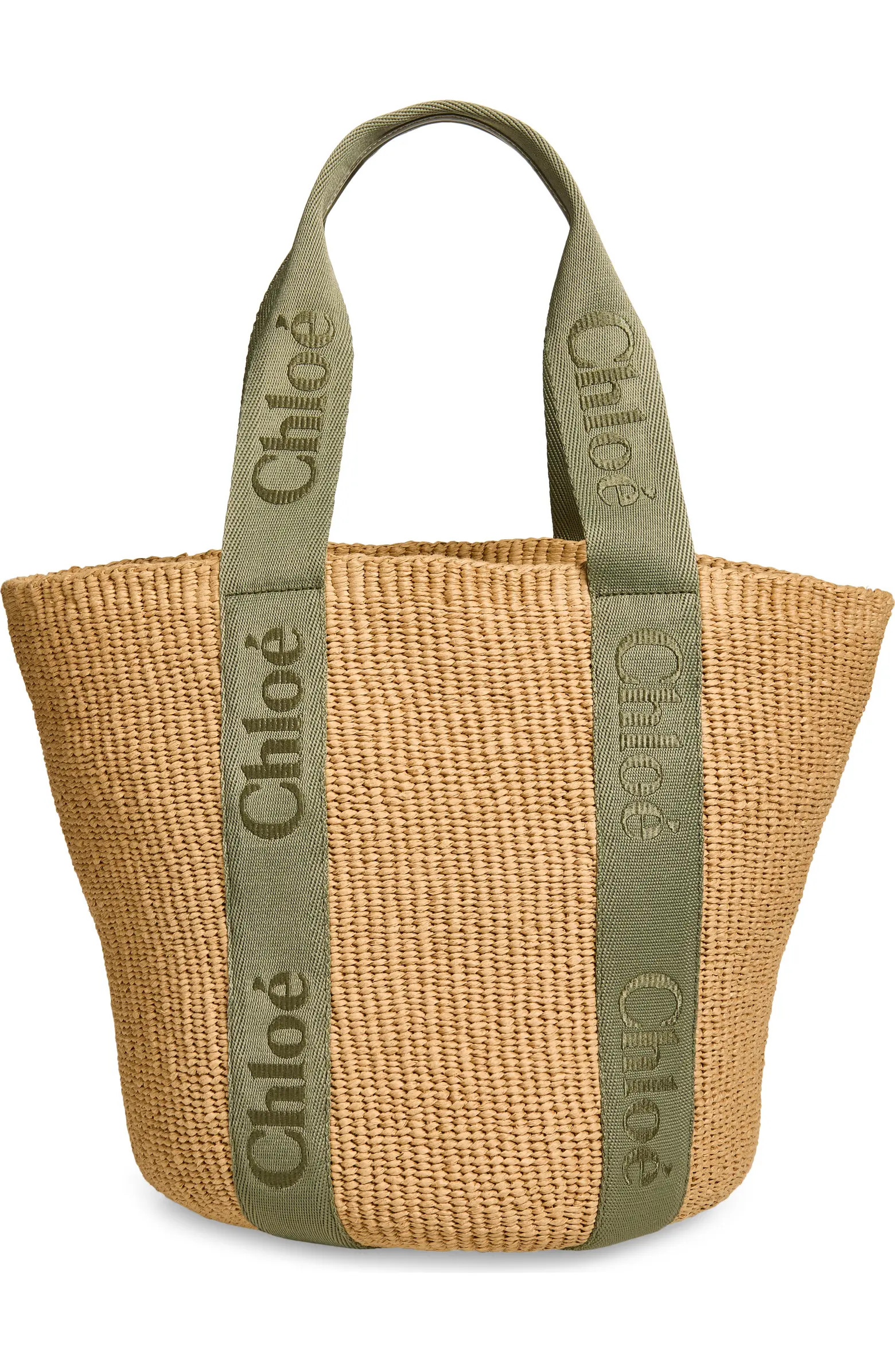 Large Woody Straw Basket Tote | Nordstrom