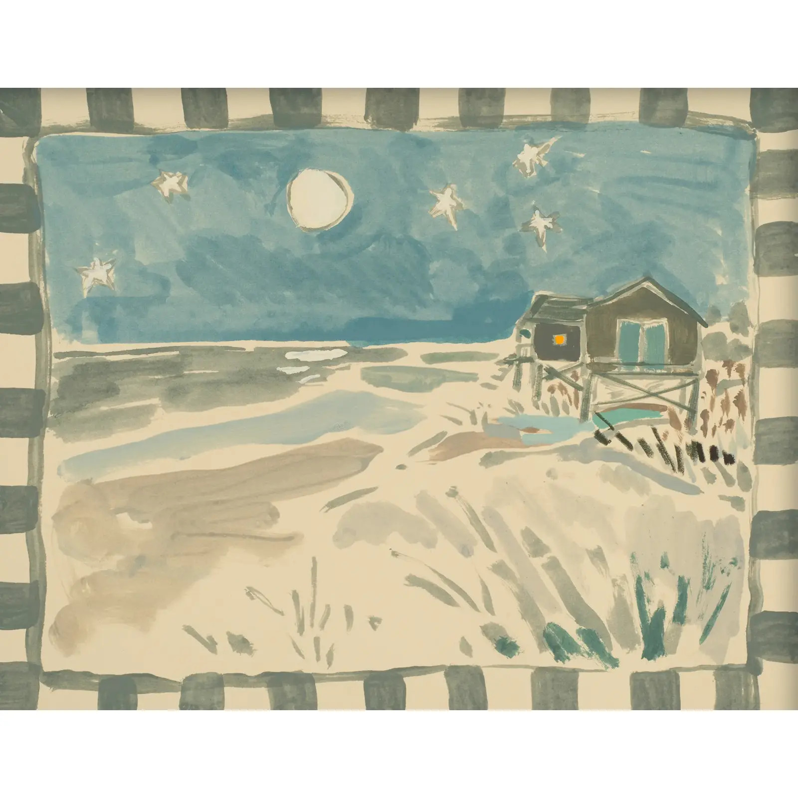 Contemporary Fine Art Print 18x24 'Moon Shadow' by Artist Blakely Little | Chairish