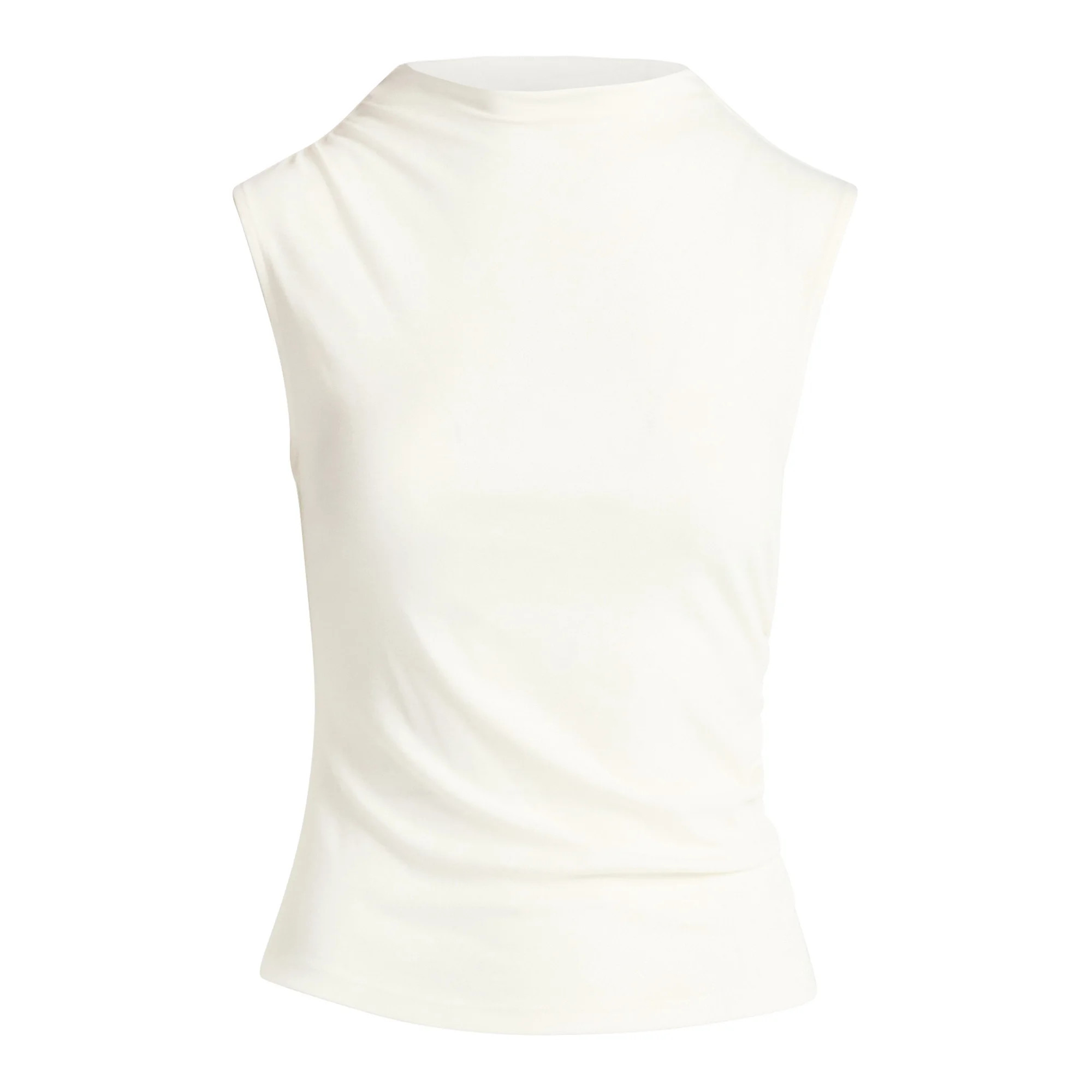 Sofia by Sofia Vergara Women's Mock Neck Ruched Tank Top, Sizes XS-XXXL | Walmart (US)