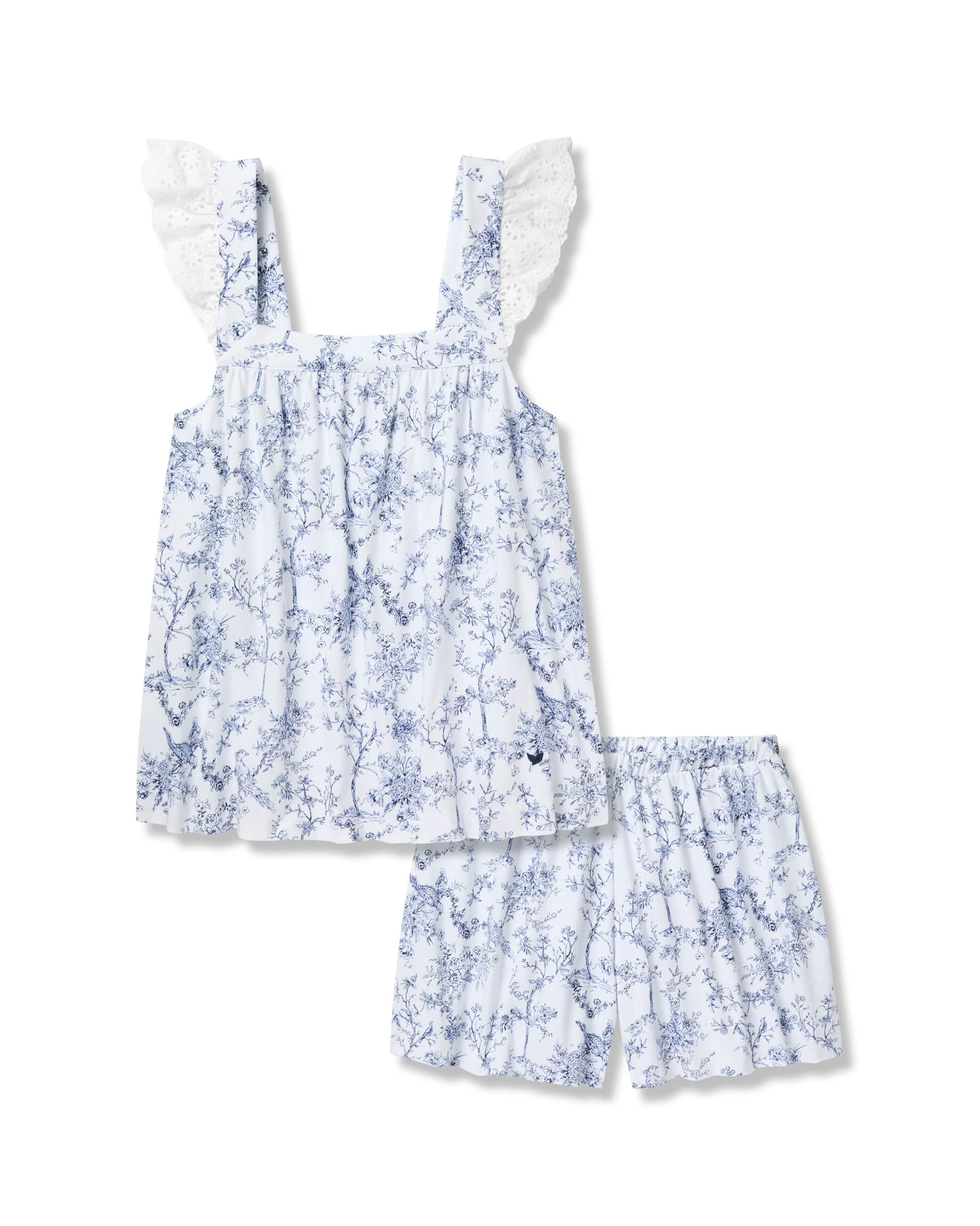 Women's Pima Clara Short Set in Timeless Toile | Petite Plume