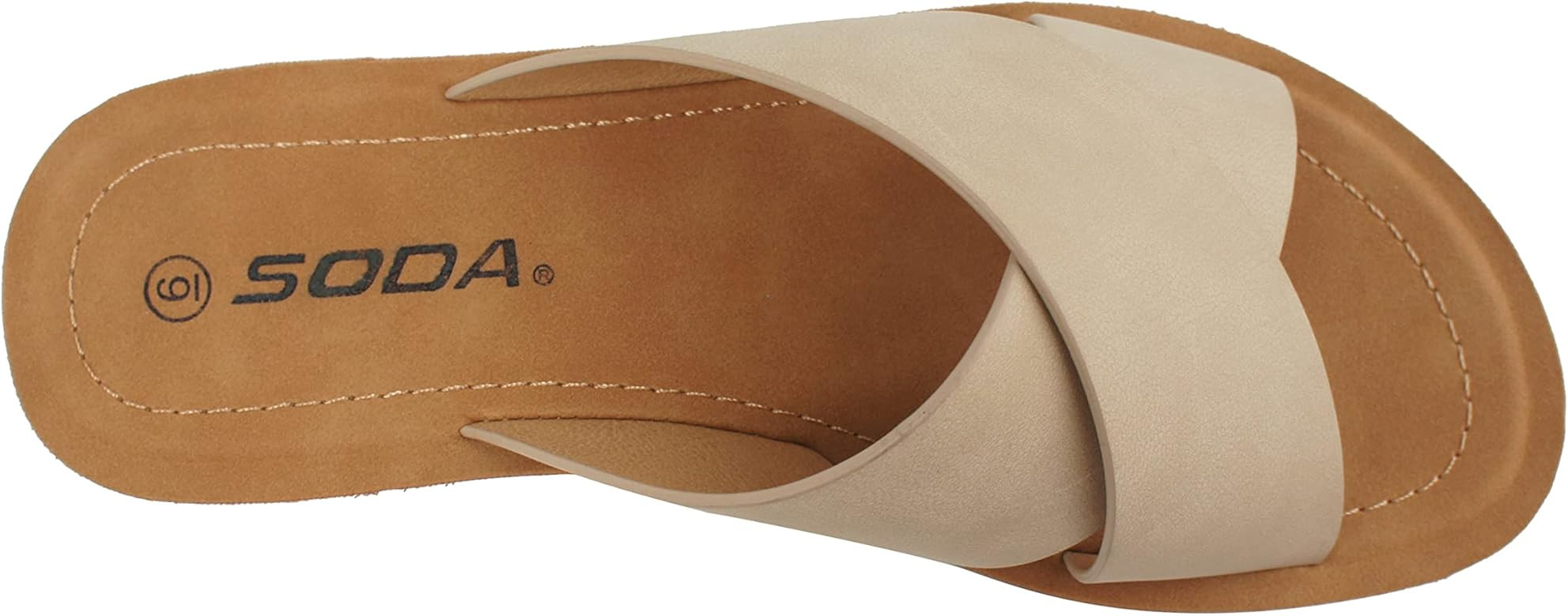 Soda Women's Casual Slip On Sandals | Amazon (US)