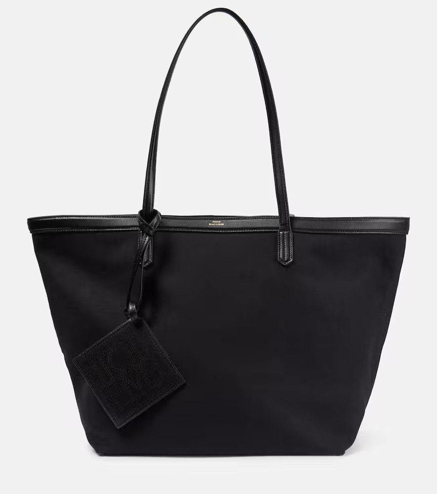 Toteme Leather-trimmed canvas tote bag | Mytheresa (US/CA)