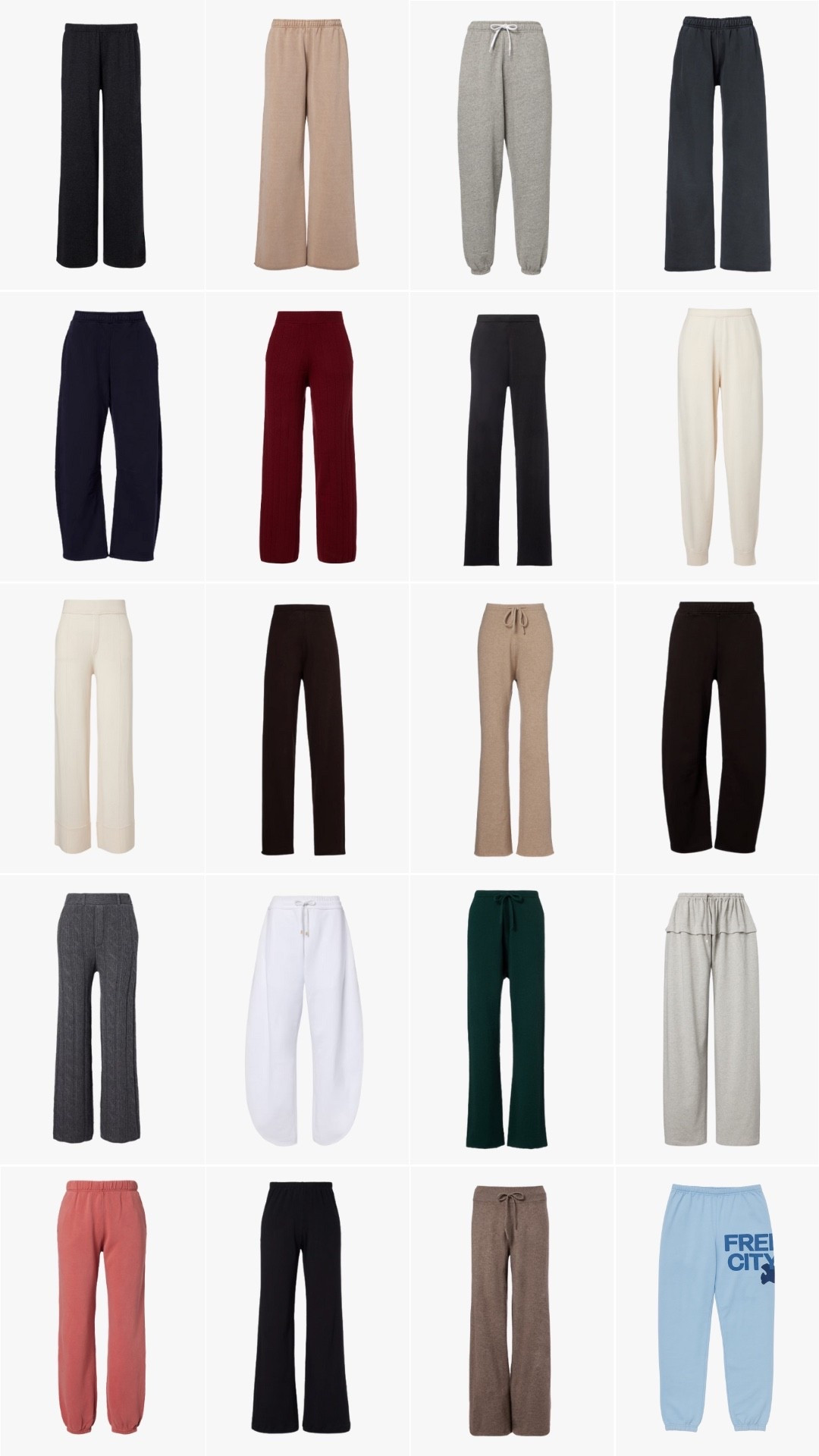 Cozy pants edit: lounge or travel