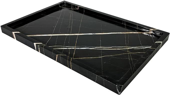 Real Luxurious Natural Marble Vanity Tray Genuine Marble Storage Tray for Home Decor Stone Tray f... | Amazon (US)