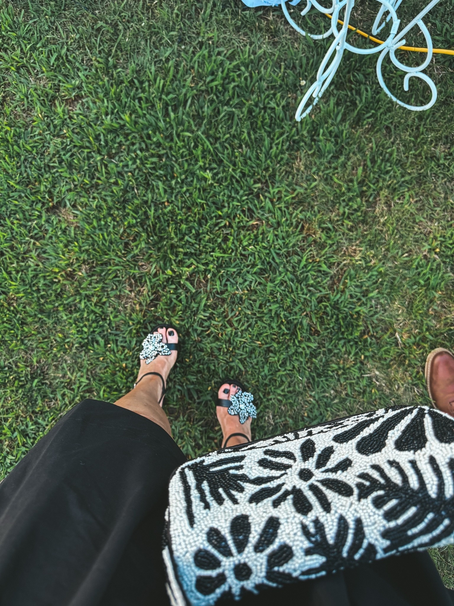 Cutest sandals and love this bag from Walmart that’s giving Anthro vibes 🖤

#LTKOver40 #LTKWedding