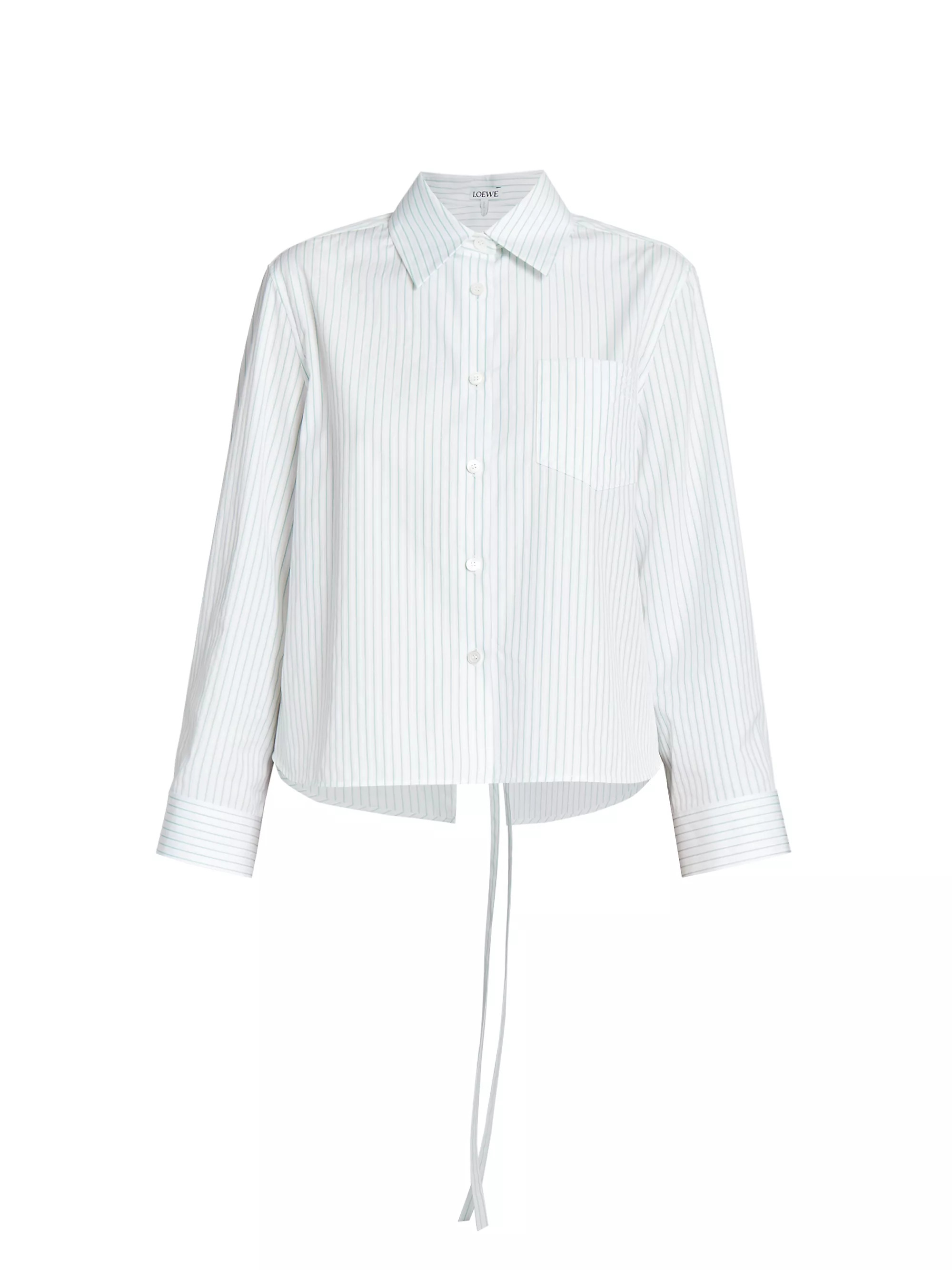 Trapeze Pinstriped Cotton-Blend Shirt | Saks Fifth Avenue