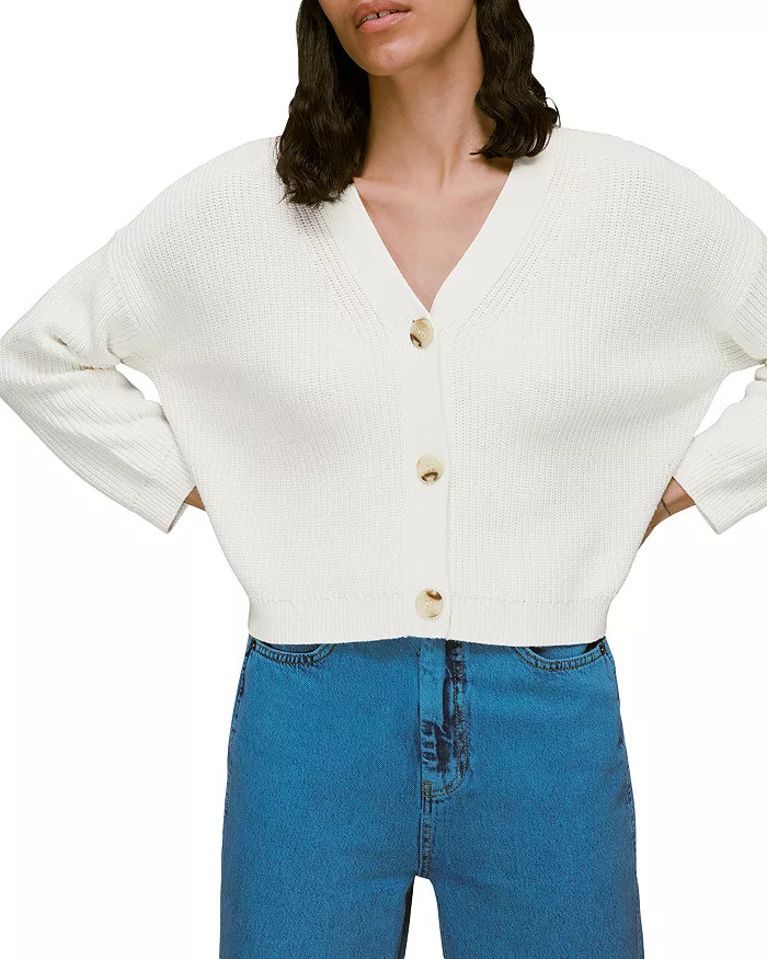 Mara Cropped V Neck Cardigan | Bloomingdale's (US)