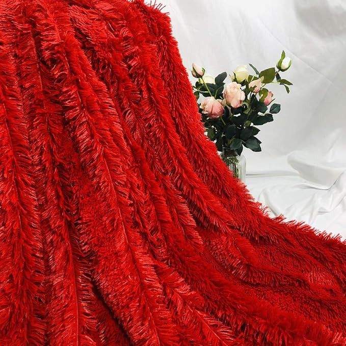 Plush Super Soft Blanket Bedding Sofa Cover Furry Fuzzy Fur Warm Throw Qulit Cozy Couch Blanket f... | Amazon (US)