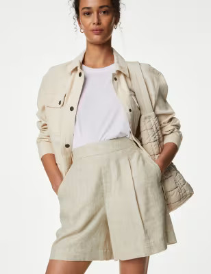 Linen Rich Shorts | M&S Collection | M&S | Marks & Spencer IE