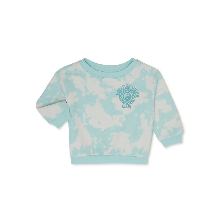 Garanimals Baby Boys Long Sleeve Fleece Sweatshirt, Sizes 0-24 Months | Walmart (US)