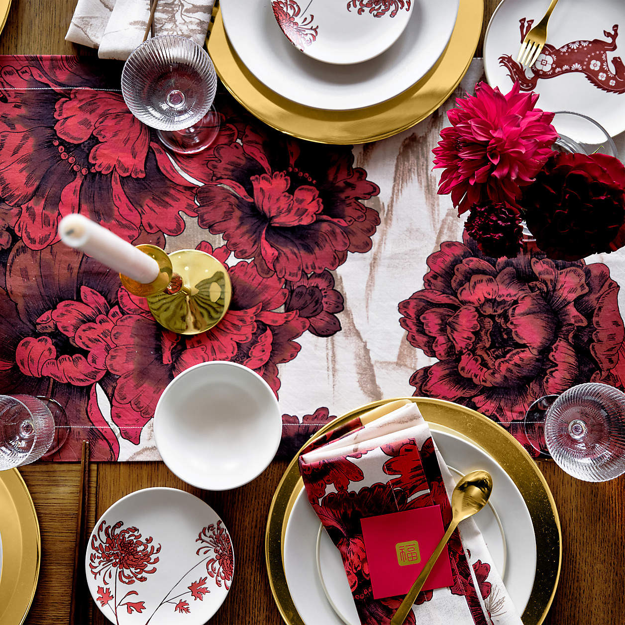 Lunar New Year Napkin | Crate & Barrel | Crate & Barrel