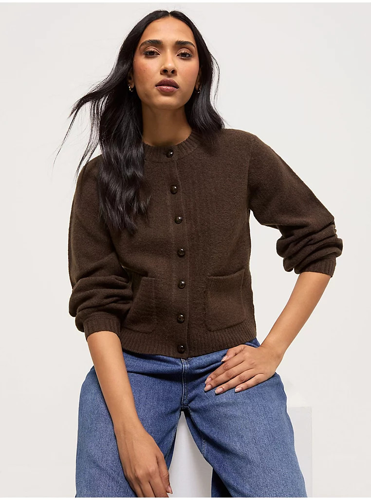 Brown Pocket Cardigan | George
