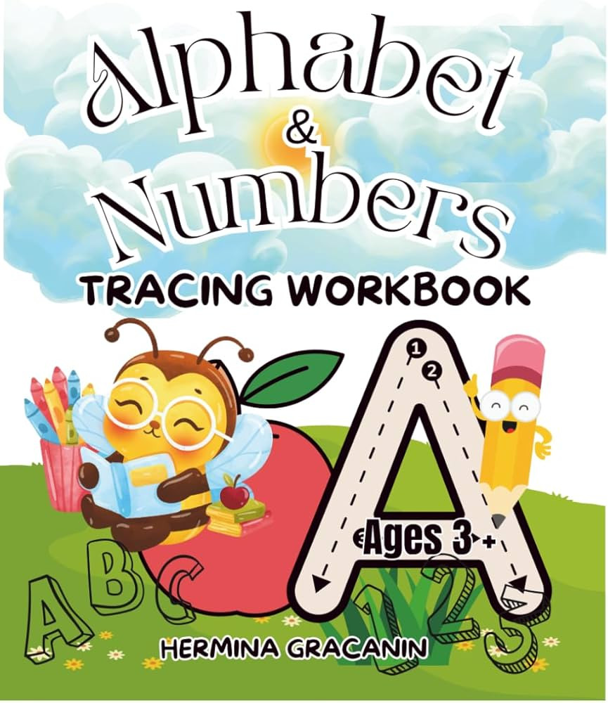 Alphabet & Numbers Tracing Workbook: Alphabet Handwriting Practice Workbook for Kids: Ages 3+ Str... | Amazon (US)