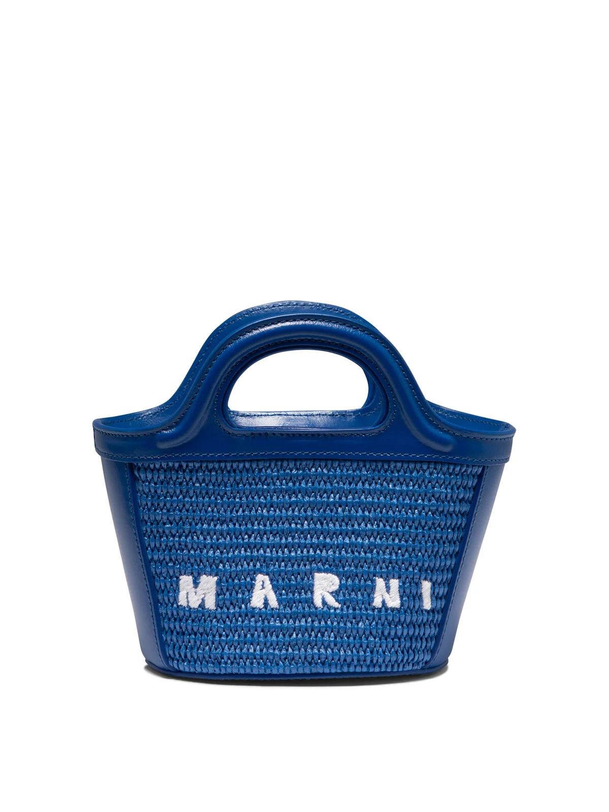 Marni Tropicalia Logo Embroidered Micro Tote Bag | Cettire Global