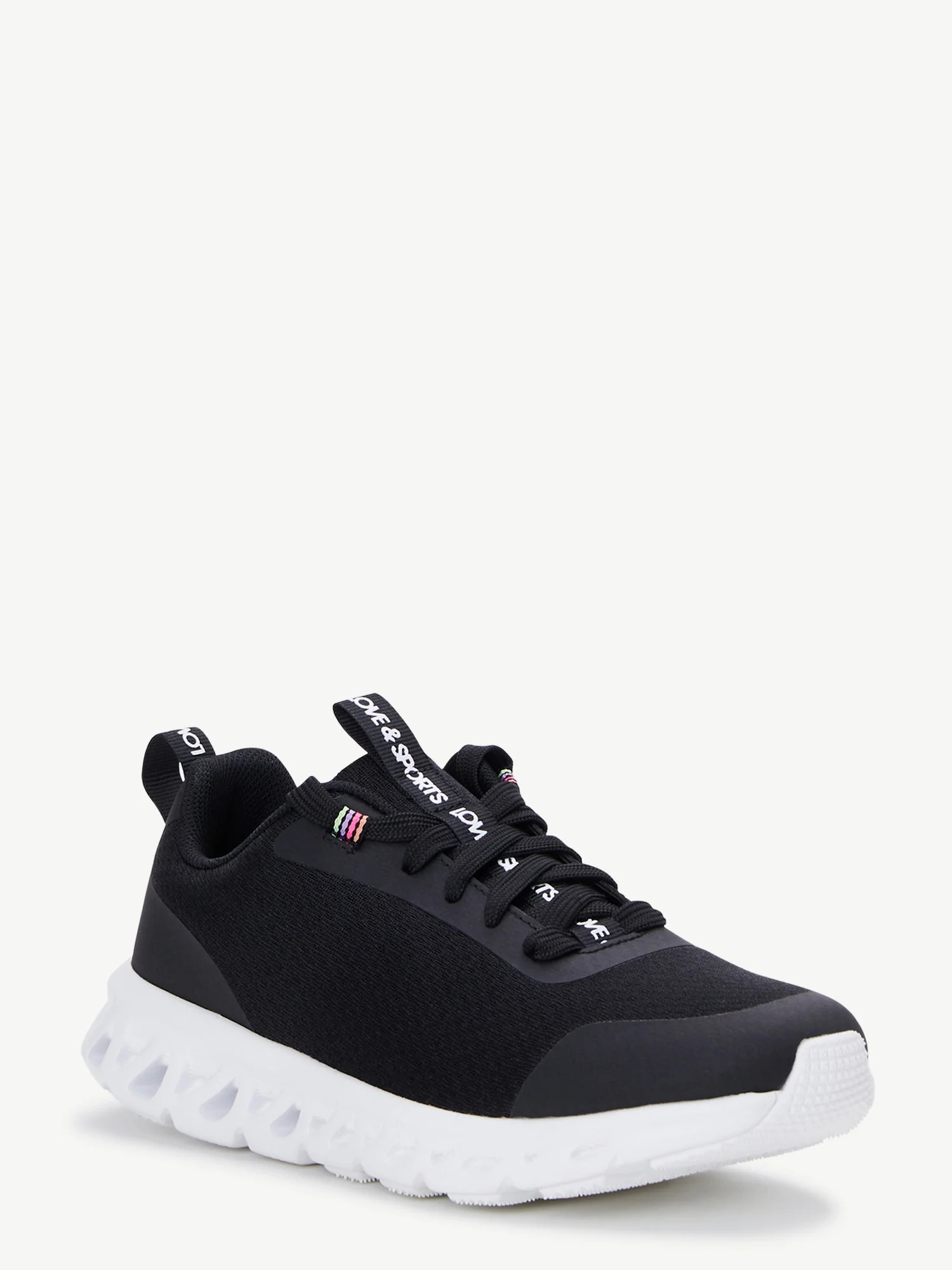 Love & Sports Women's Lace-Up Tech Running Sneakers | Walmart (US)