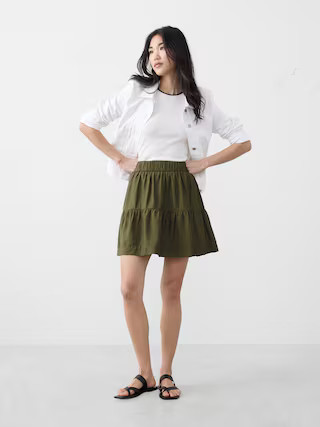 Tiered Mini Skirt | Banana Republic Factory