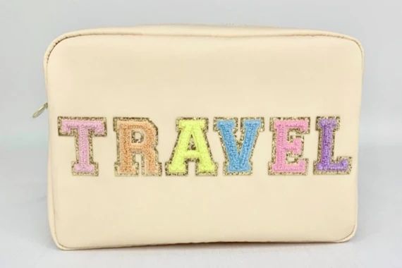XL Jumbo Nylon Bag Glitter Sewn on Letters Included | Etsy | Etsy (US)