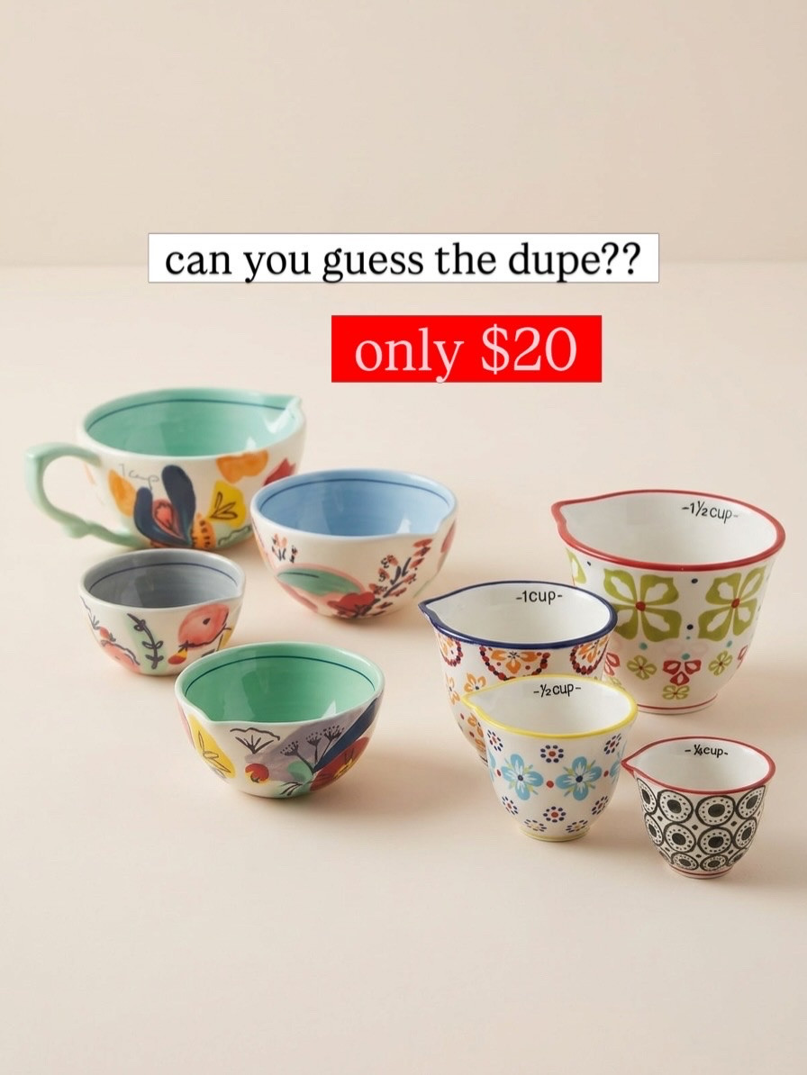 Amazon hand stamped floral measuring cup 

#LTKU #LTKHome #LTKSaleAlert