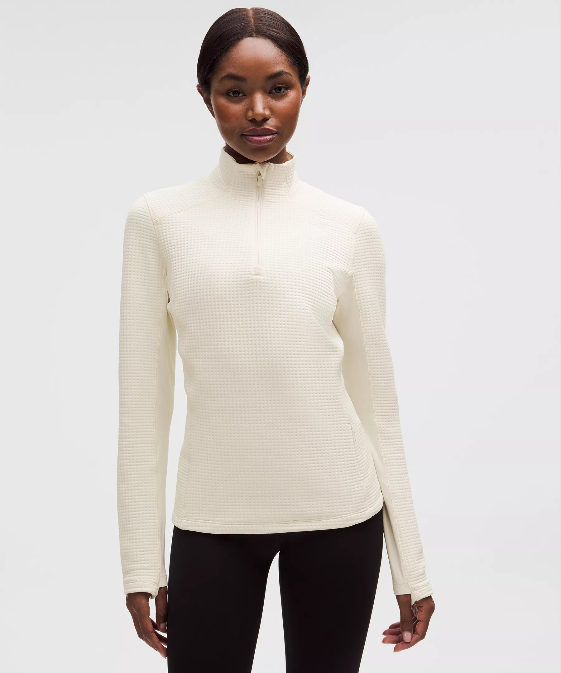 Waffle-Knit Half-Zip Long-Sleeve Shirt | Lululemon (US)