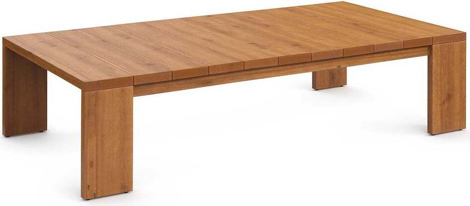 Tahoe Outdoor Patio Acacia Wood Coffee Table In Natural | 1stopbedrooms