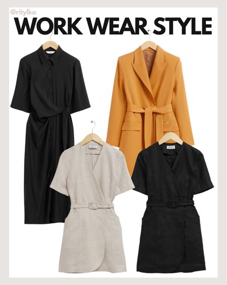 Work dresses

Black shirt dress
Orange blazer dress
Beige shirt dress
Little black dress

#workwearstyle #workwearing #workoutfit #businesscasual 

#LTKworkwear #LTKSeasonal #LTKunder50