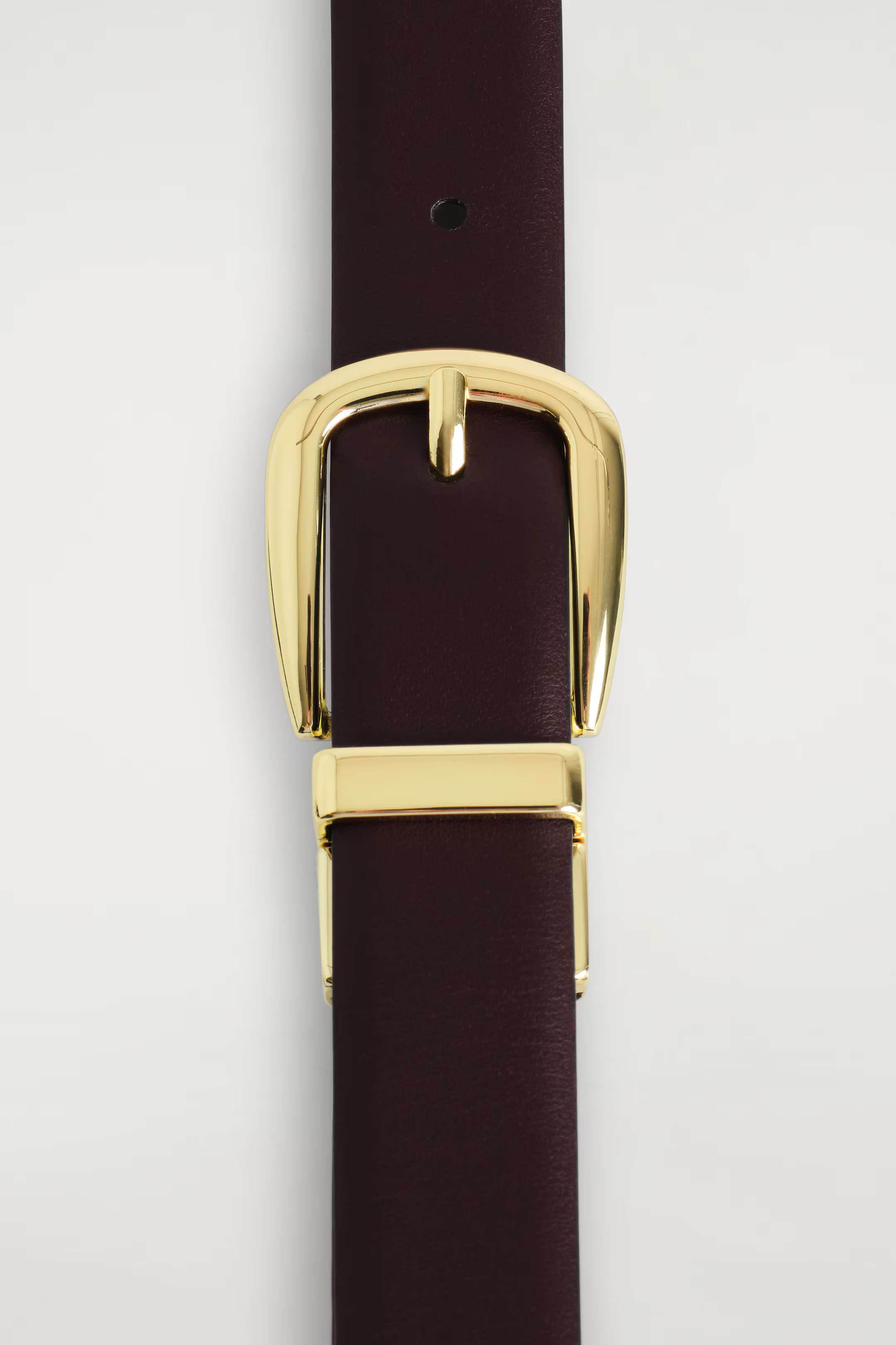 REVERSIBLE LEATHER BELT - BROWN / BORDEAUX | COS | COS (EU)