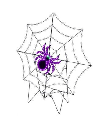 Haunted Living 40-In Lighted Spider Web Free Standing Decoration | eBay US