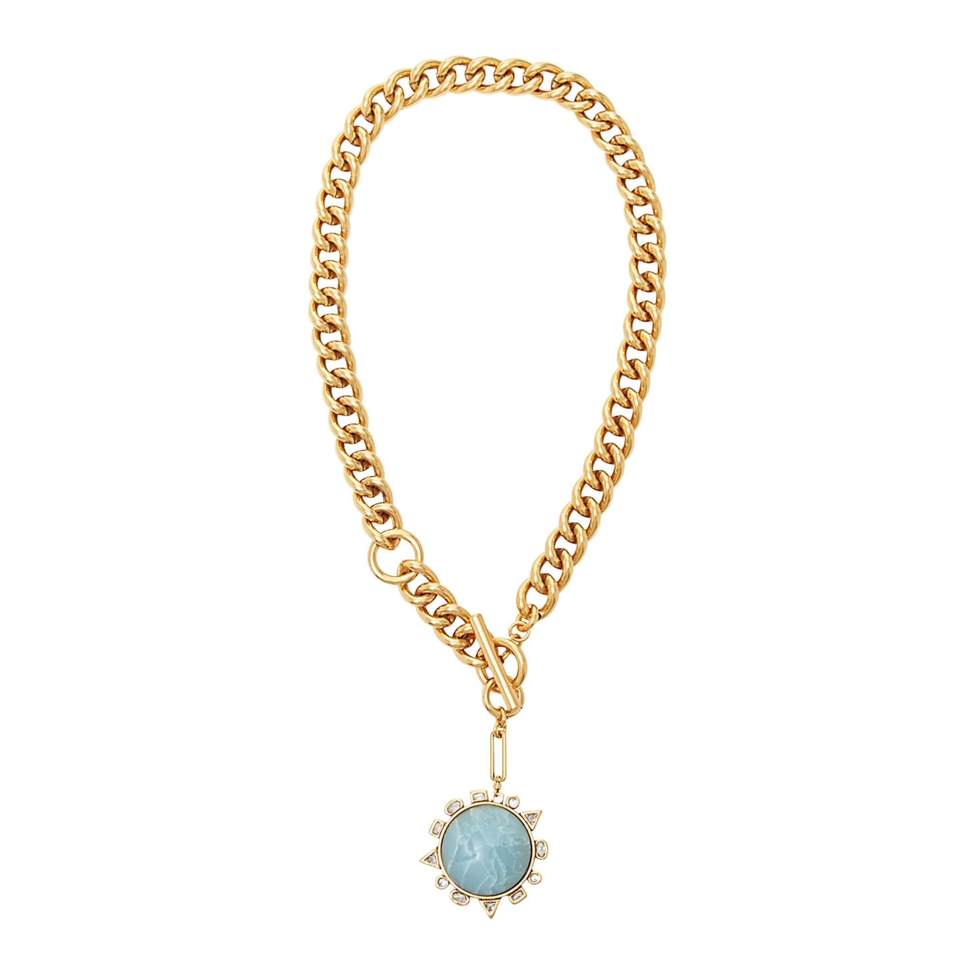 Odyssey Necklace Blue Gold | Mignonne Gavigan