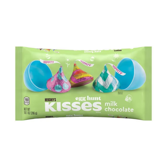 Hershey's Kisses Easter Milk Chocolate Egg Hunt Foils - 10.1oz | Target