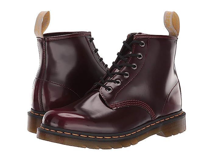 Dr. Martens 101 Vegan (Cherry Red) Boots | Zappos