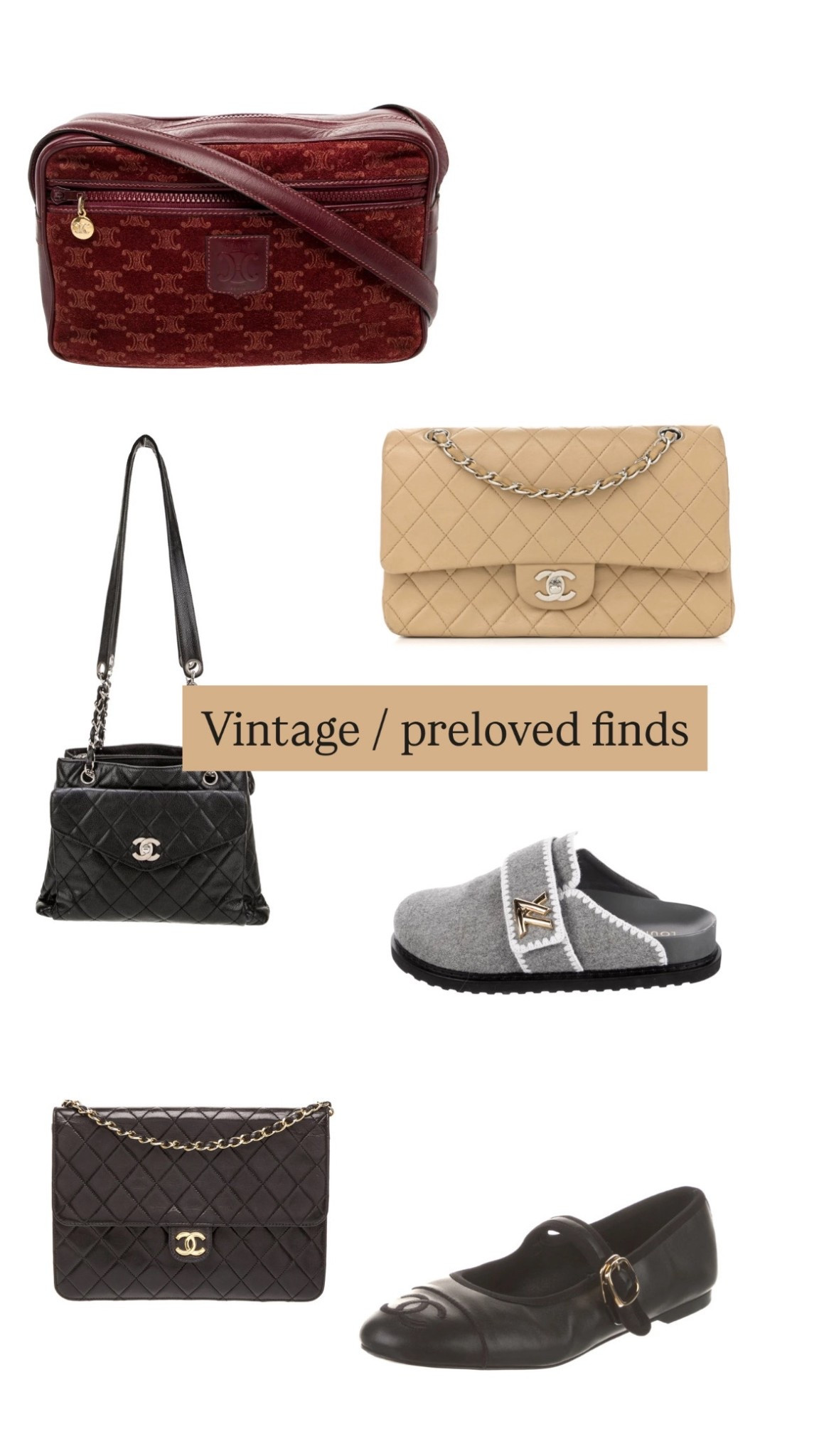 Fashionphile finds, the real real deals, vintage Chanel, Louis Vuitton clogs, Chanel double flap, Chanel bags on sale 

#LTKOver40 #LTKmomlife #LTKstorytime