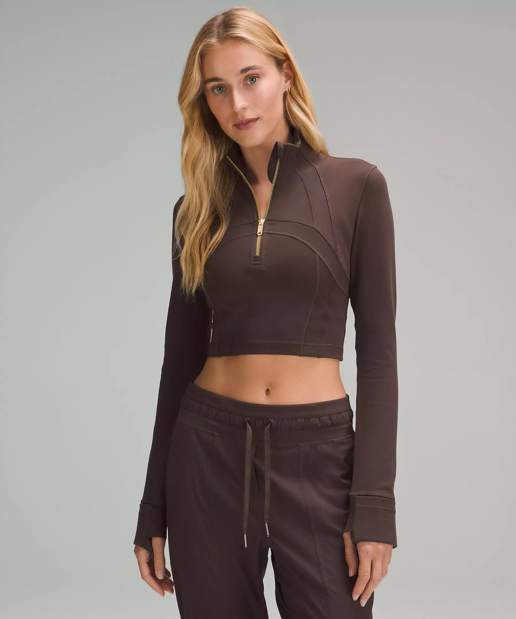 Define Cropped Full-Zip Tank Top *Luon