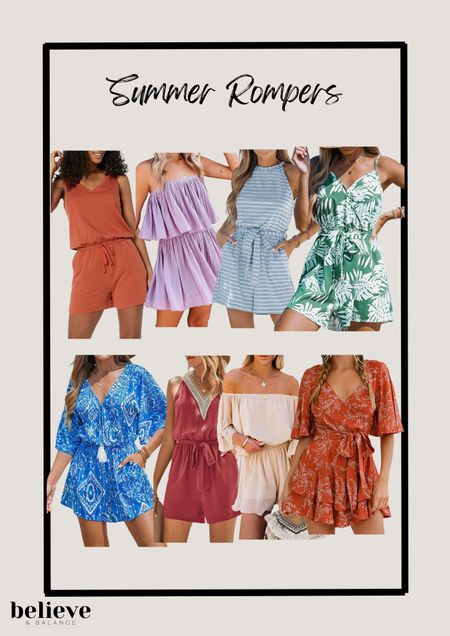 These summer rompers are ready for a barbecue or a baby shower or just a simple date night. These rompers are all under $50 and so cute for all of your summer outfits.

#LTKstyletip #LTKSeasonal #LTKFind