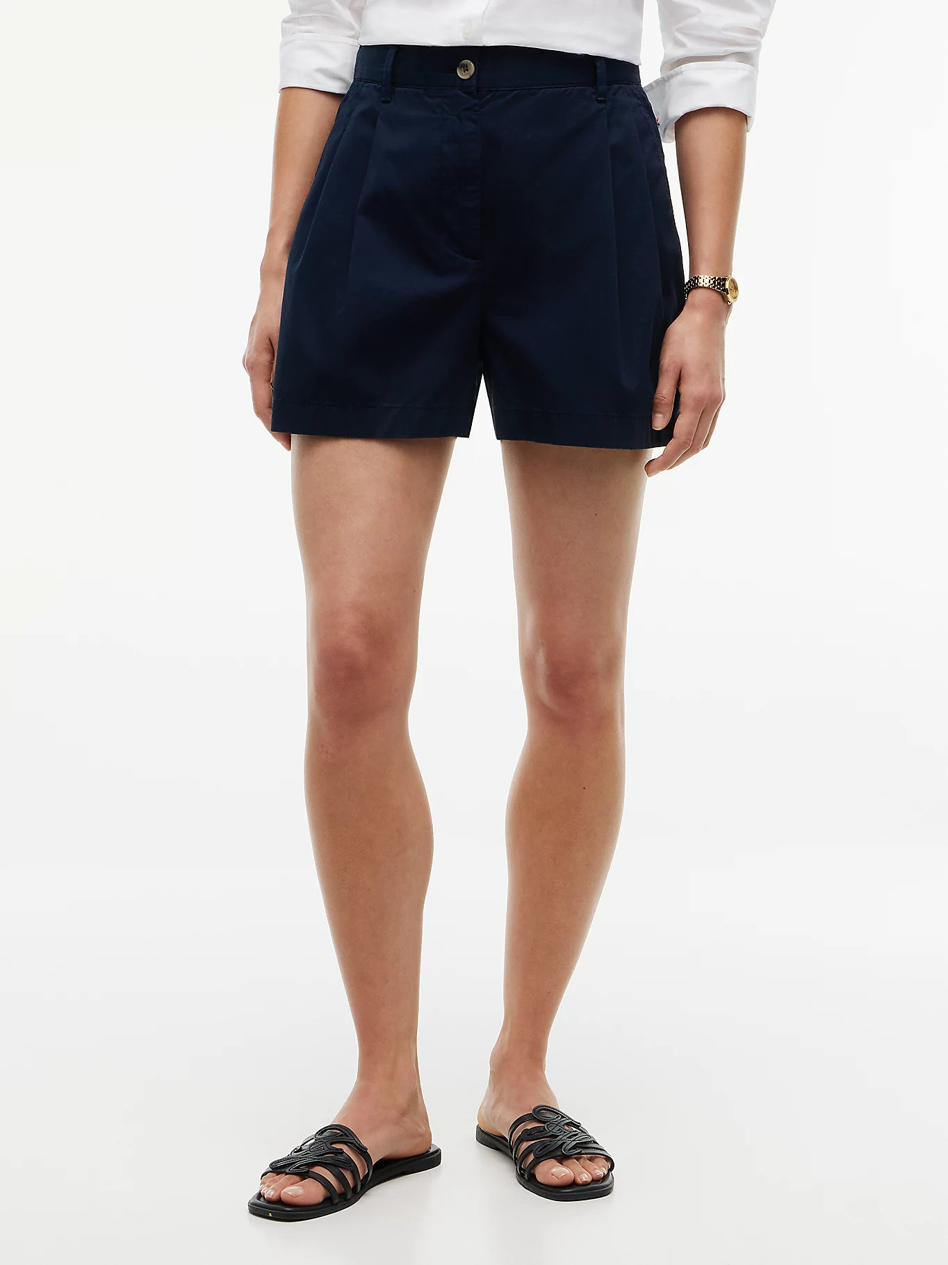 Washed Flared Chino Shorts | Blue | Tommy Hilfiger | Tommy Hilfiger UK