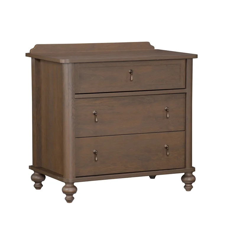 My Texas House Hartwell 3 Drawer Nightstand, Heritage Oak | Walmart (US)