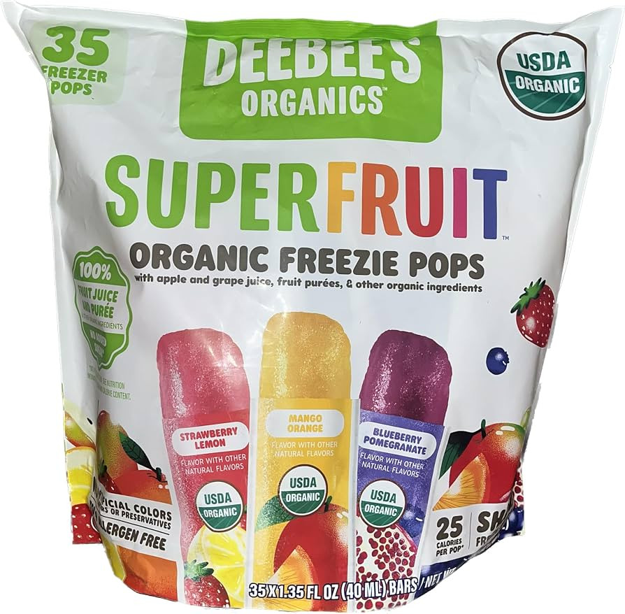 Deebee's Organics Superfruit Freezies, 1.35 Fl Oz, Pack of 35 | Amazon (US)