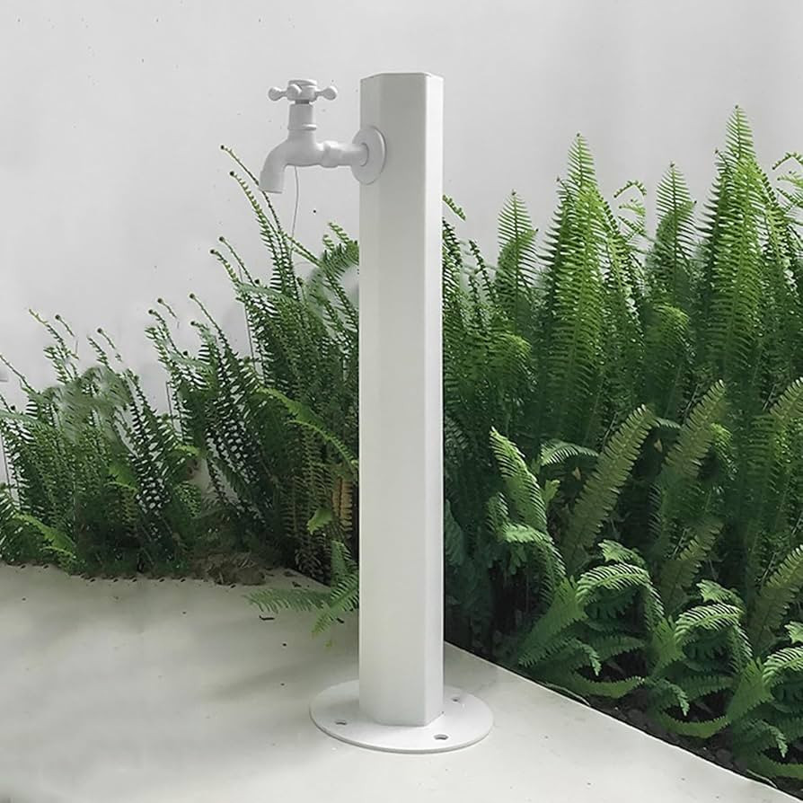 304 Stainless Steel Cylindrical Vertical Garden Water Column with Hose Stand ,Outdoor Anti-Freeze... | Amazon (US)