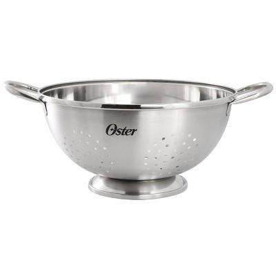 Oster 5 Quart Stainless Steel Colander in Brushed Silver | Target