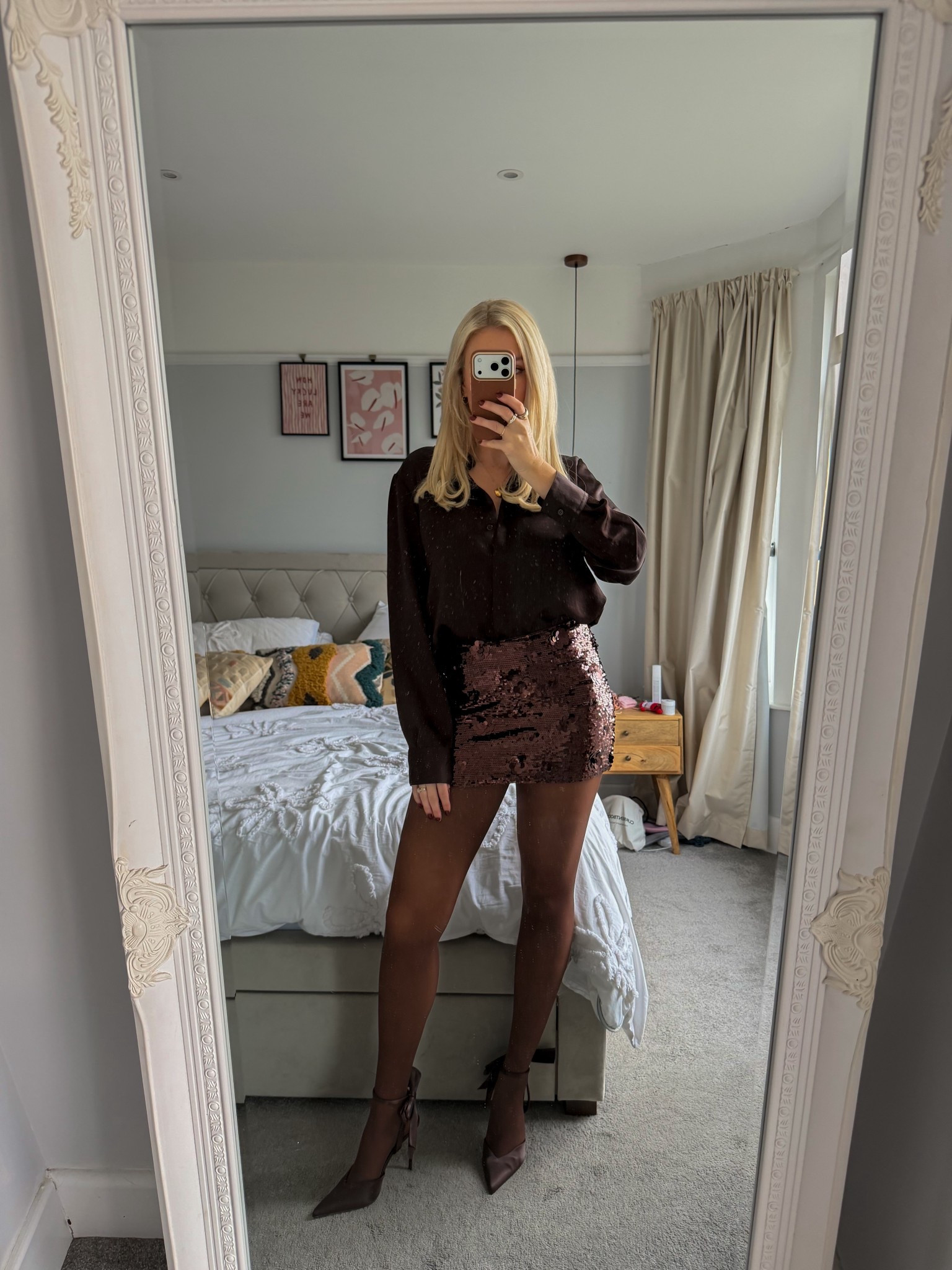 Dressy brown sequin Christmas outfit inspo ✨

#LTKfestive #LTKpartywear #LTKCyberWeek