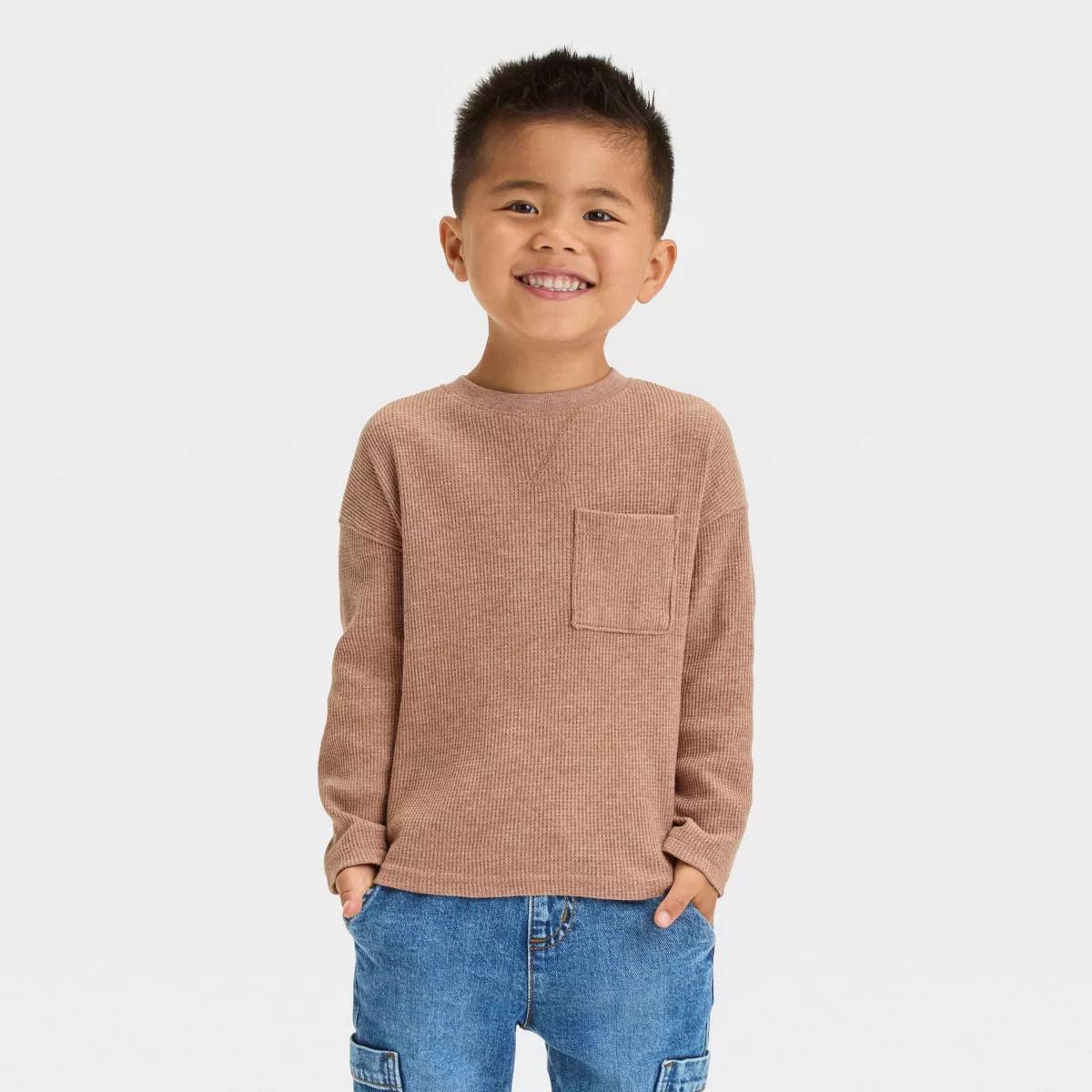 Toddler Boys' Long Sleeve Thermal Shirt - Cat & Jack™ | Target