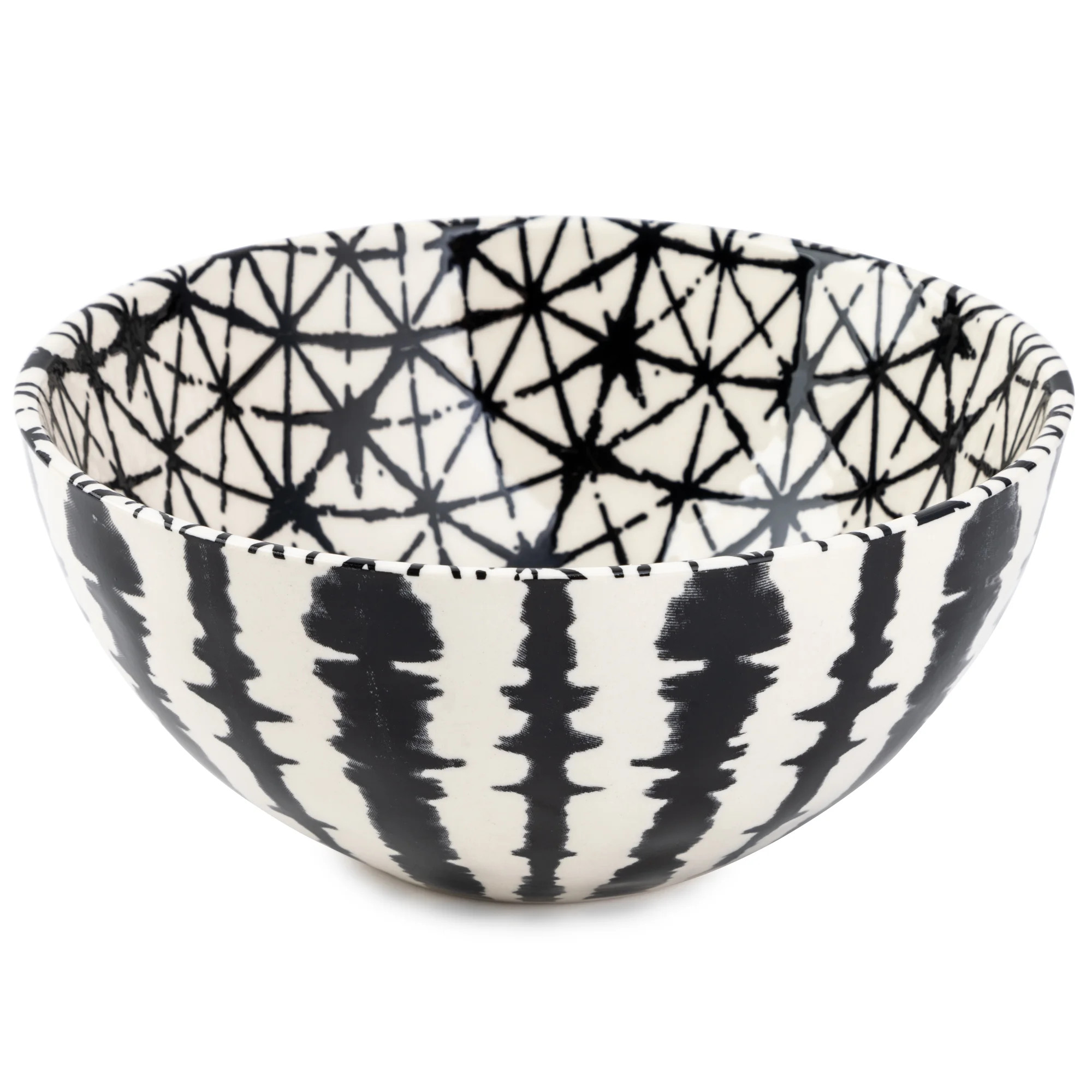 Thyme & Table Grey Shibori Stoneware Large Round Bowl - Walmart.com | Walmart (US)