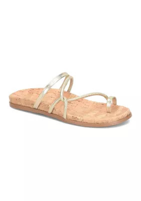 Korks Women's Audra Cork Footbed Sandals, Champagne, 11M | Belk