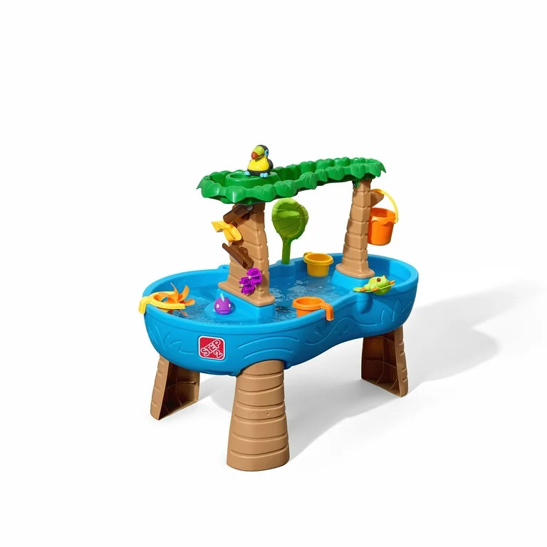 Step2 Tropical Rainforest Blue Plastic Water Table for Toddlers with 13-piece Playset - Walmart.c... | Walmart (US)
