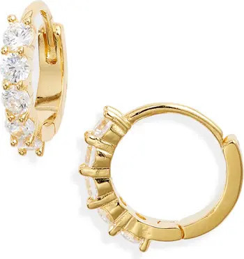 Everyday Cubic Zirconia Huggie Hoop Earrings | Nordstrom