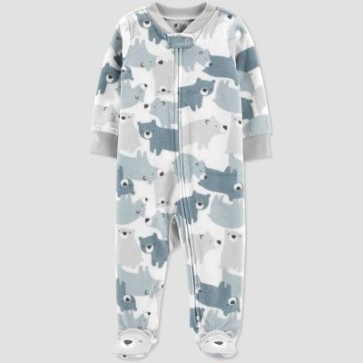 Baby Boys' Bears Fleece Sleep N' Play - Just One You® made by carter's Gray | Target