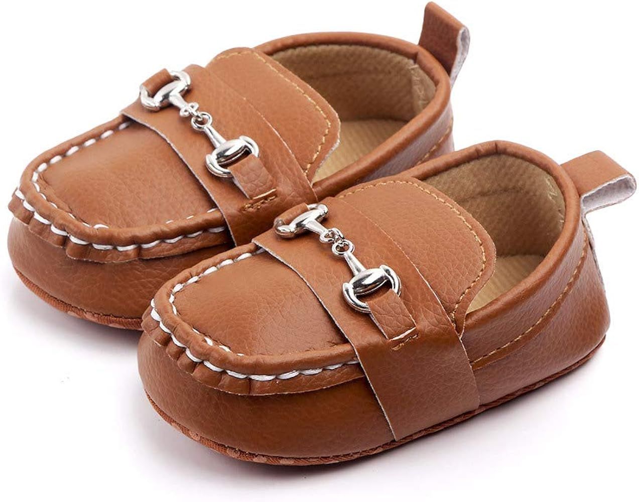 QIETION Newborn Baby Girls Boys Loafers Prewalker Moccasin Crib Shoes Soft Sole Non-Slip First Wa... | Amazon (US)
