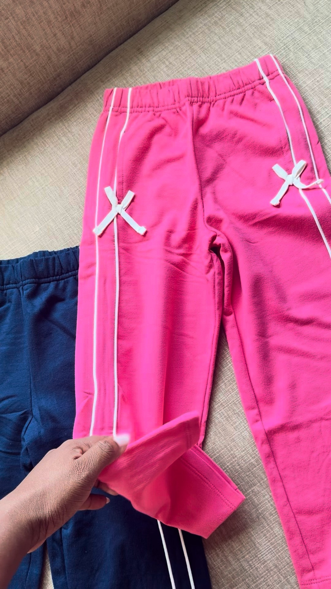 $7 little girls track pants from Walmart! 🙌🏾  

 #LTKmomlife #LTKSeasonal #LTKKids